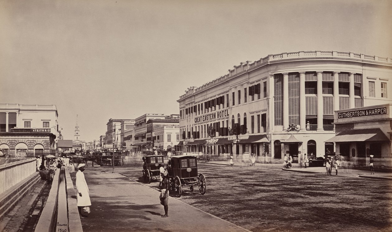 Calcutá. Old Court House Street de Samuel Bourne