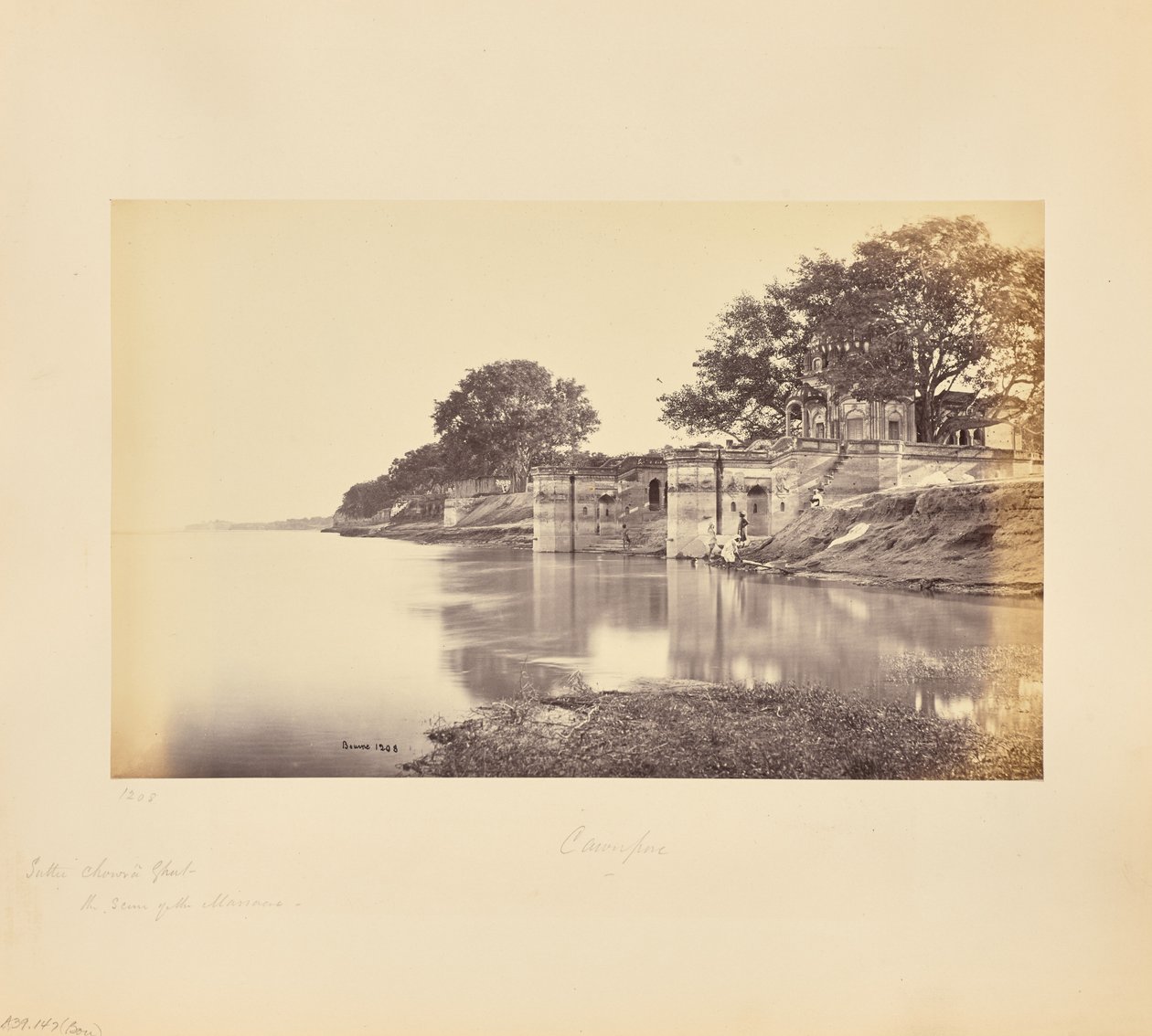 Cawnpore; Suttee Chowra Ghat, o local do massacre de Samuel Bourne