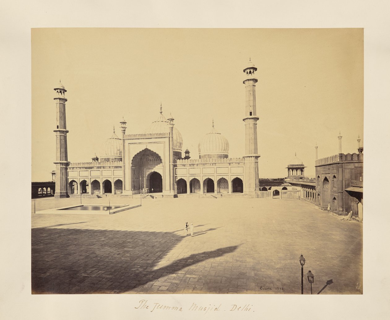 Deli; a Jumma Musjid, a mesquita e o pátio quadrangular de Samuel Bourne