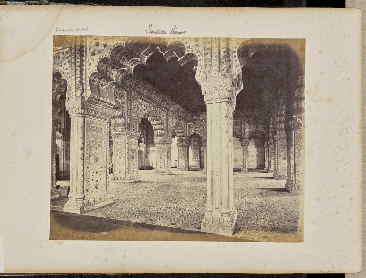 Deli - O palácio, interior do Diwan-i-Khas de Samuel Bourne