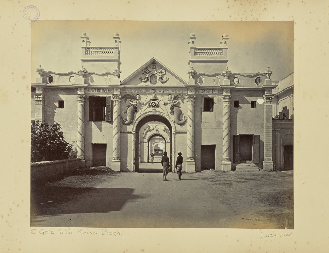 Lucknow; o Portão da Sereia, Kaiser Bagh de Samuel Bourne