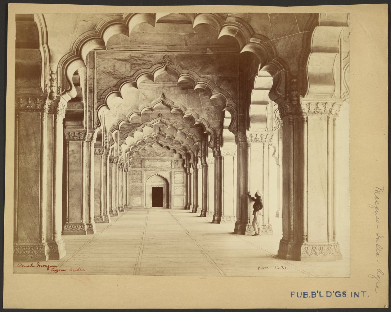 Mesquita de Pérola, Agra, Índia de Samuel Bourne