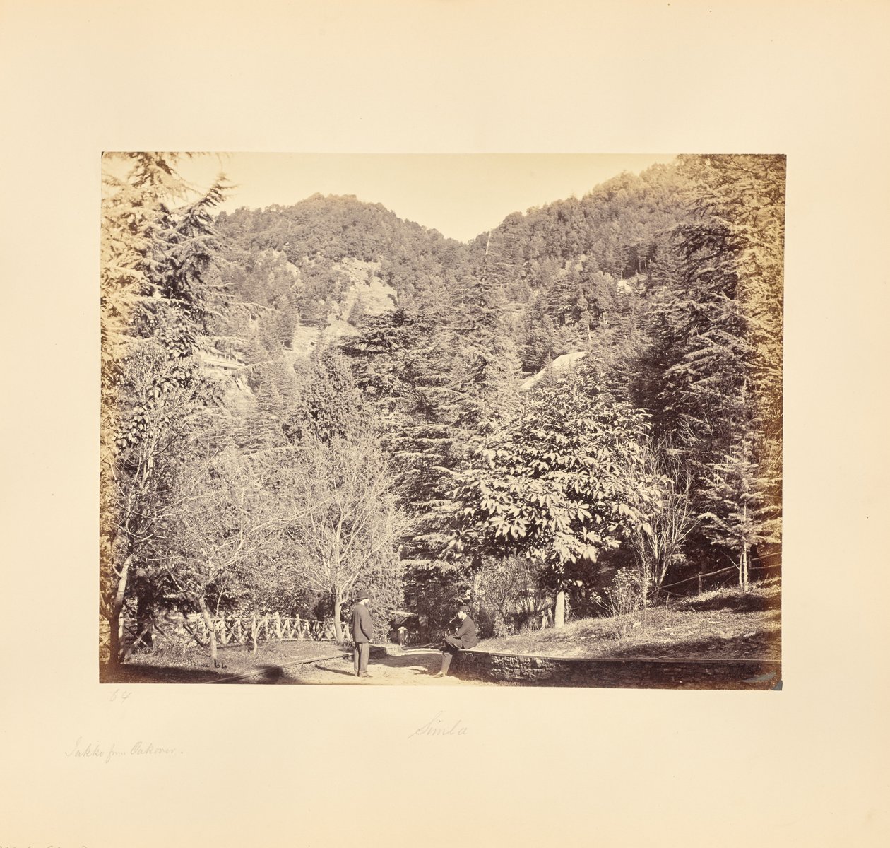 Simla; Jakko, de "Oakover" (Vista geral da estrada de Tonga) de Samuel Bourne