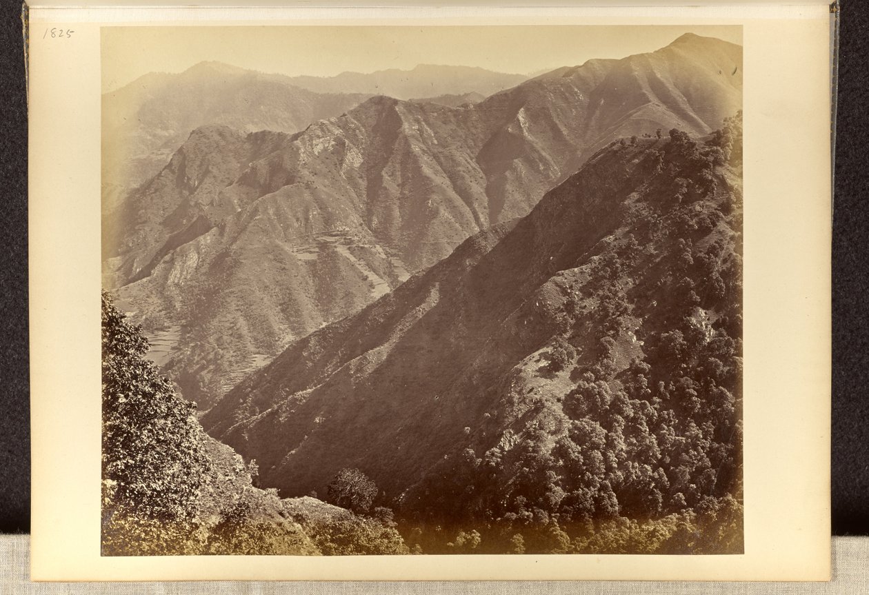 Simla; os «Khuds» a norte de Jakko, vistos de Elysium Hill de Samuel Bourne