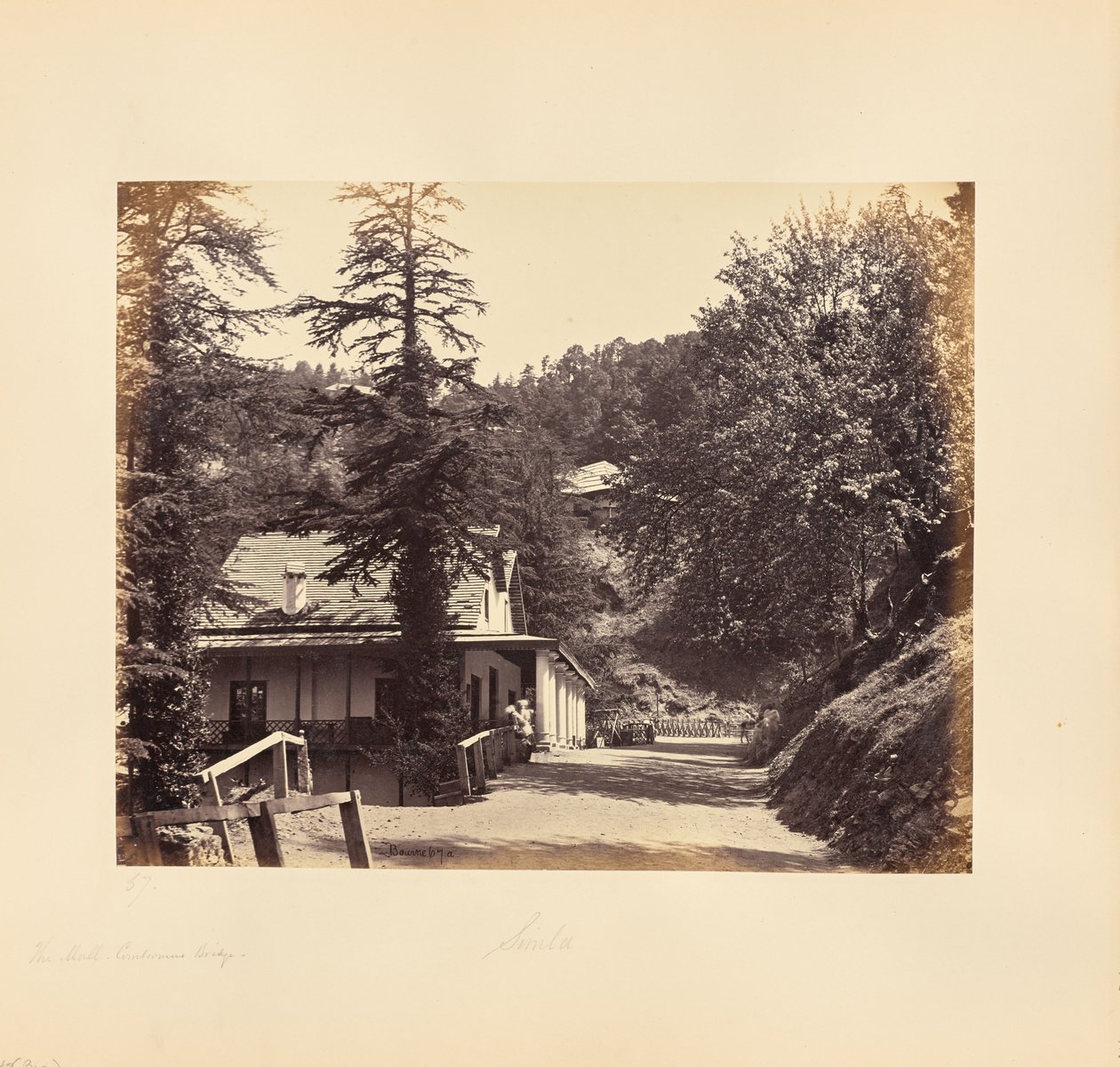 Simla; The Mall, Combermere Ridge de Samuel Bourne