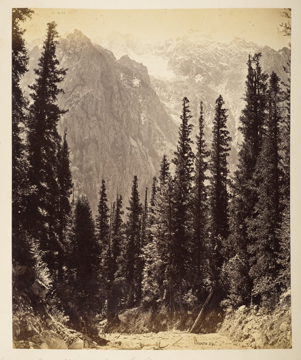 Alturas nevadas do Vale Wanga de Samuel Bourne
