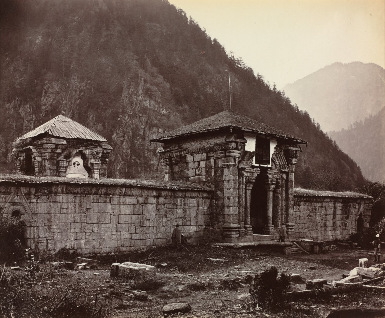 Templo de Naveshera, Caxemira, Índia de Samuel Bourne