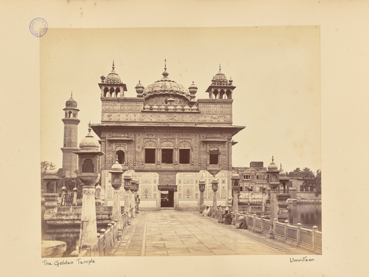 O Templo Dourado, Amritsar de Samuel Bourne