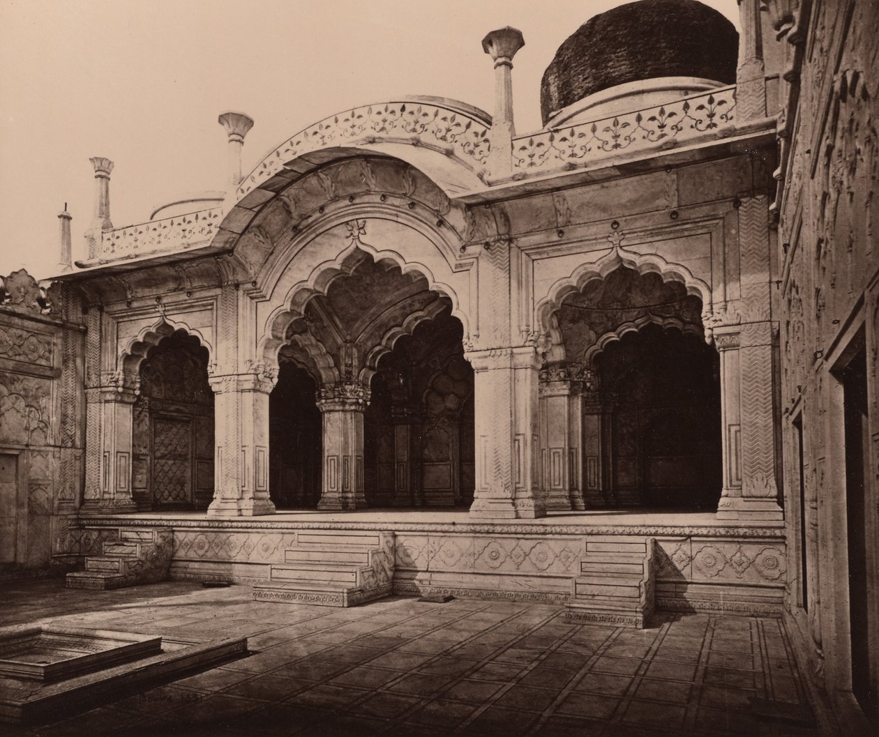 A Moti Masjid no palácio de Samuel Bourne