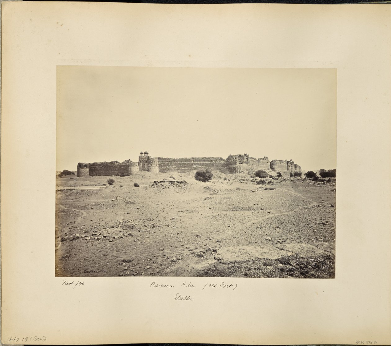 O Purana Kila, Forte Antigo de Deli de Samuel Bourne