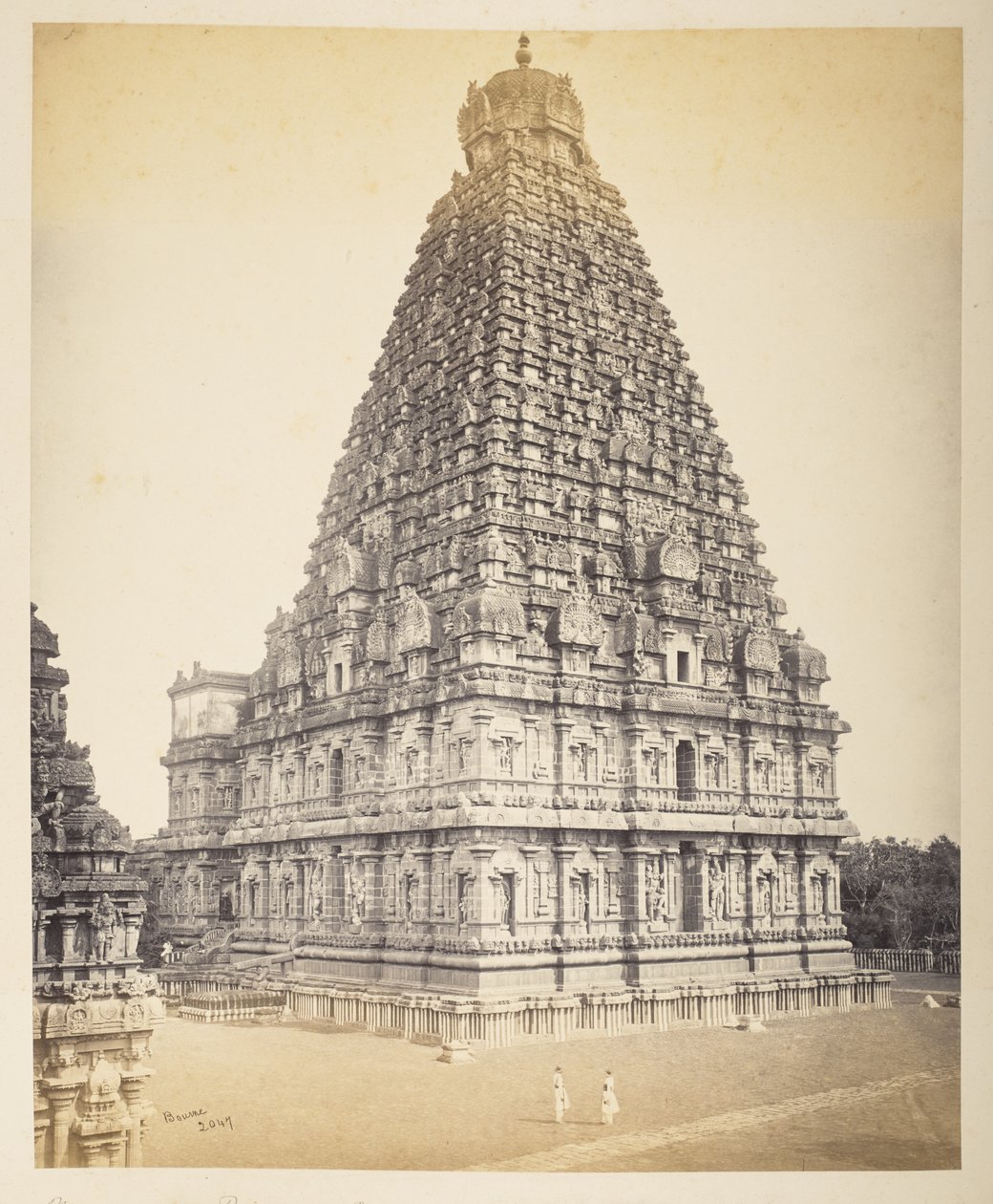 O grande Pagoda, Tanjore, das muralhas de Samuel Bourne