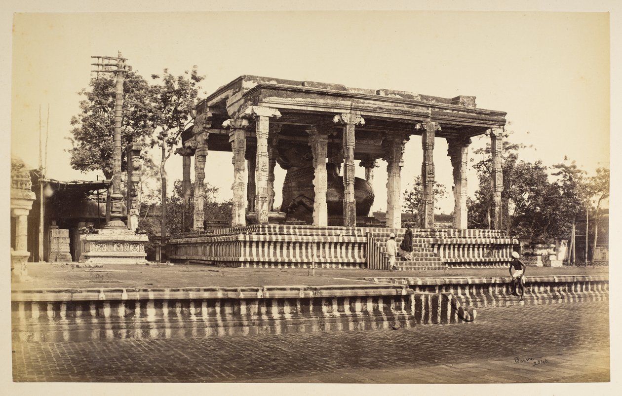 O grande Touro de Pedra, Tanjore de Samuel Bourne