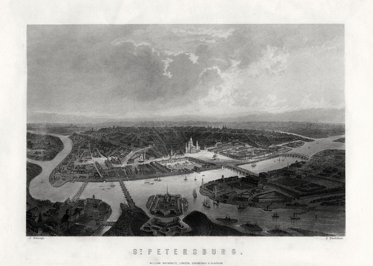 São Petersburgo, Rússia, século XIX de Samuel Bradshaw