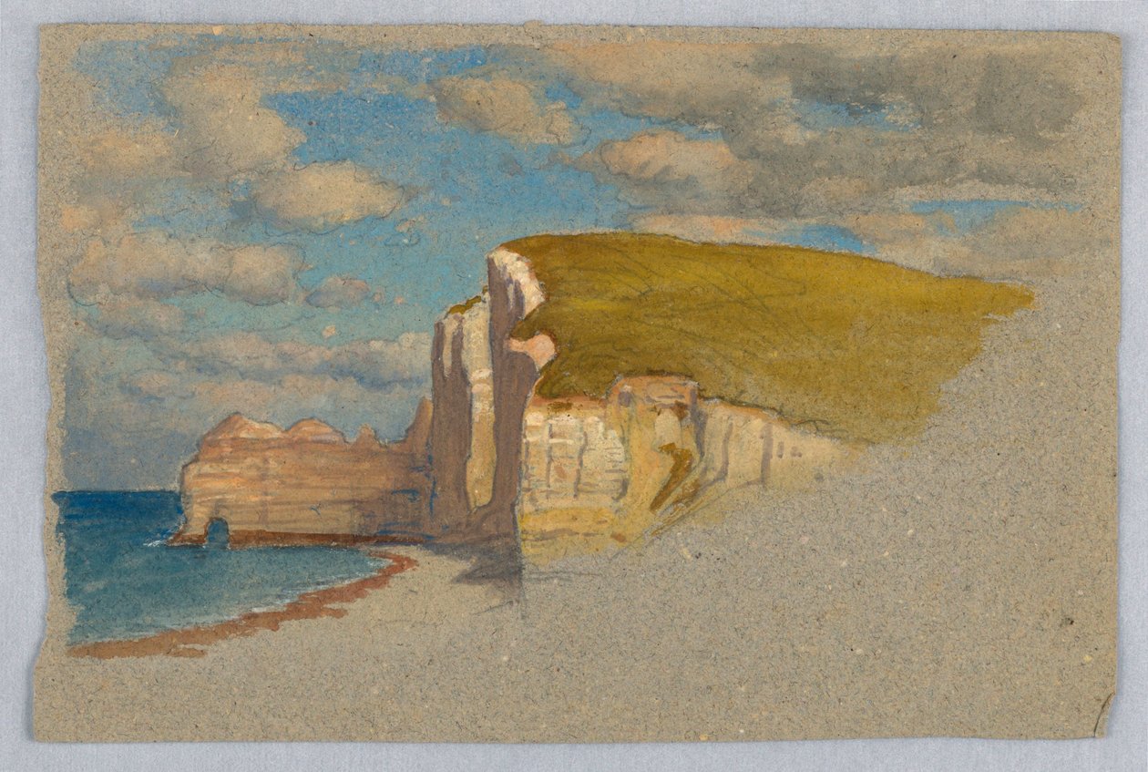 Penhascos em Etretat de Samuel Colman