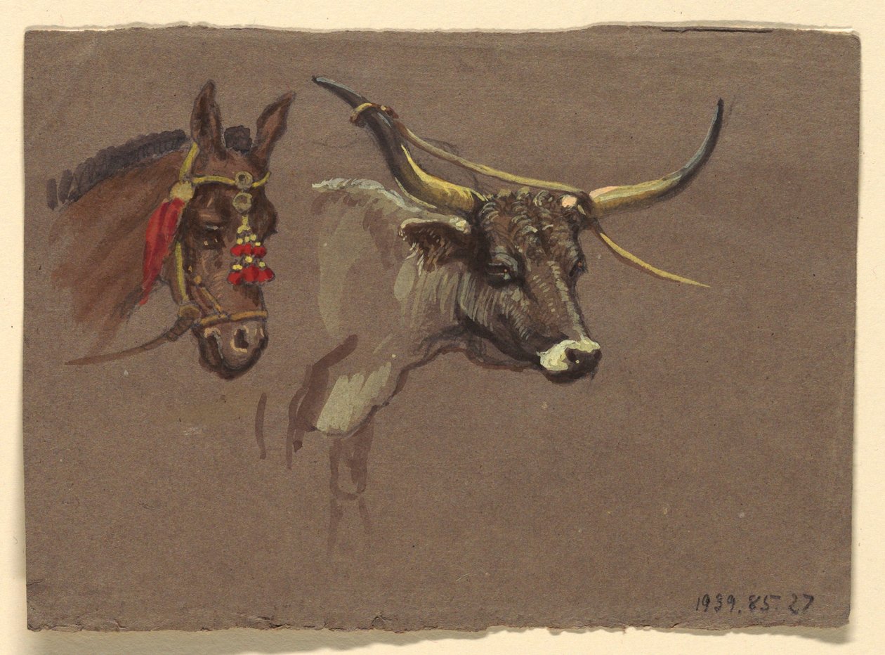 Desenho, Estudos de Itália, 1872-73 de Samuel Colman