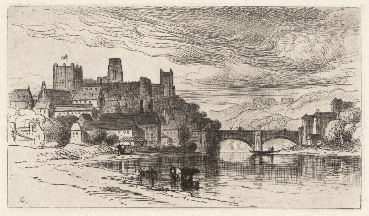 Durham, Inglaterra (The Splendor Falls on Castle Walls) de Samuel Colman