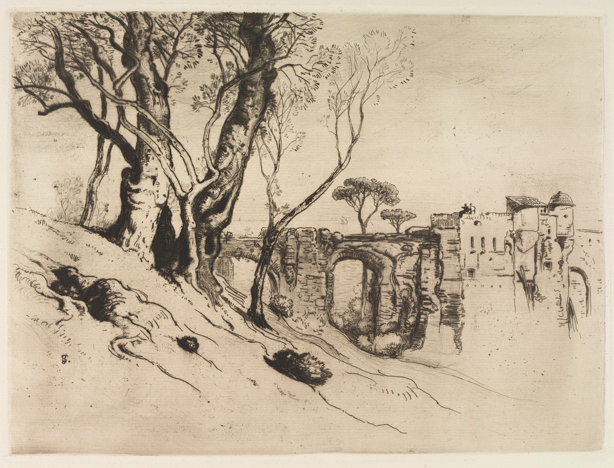 Oliveiras da Riviera, c. 1875 de Samuel Colman