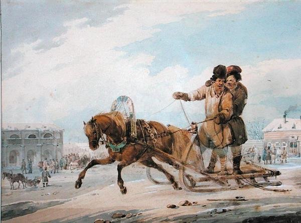 trenó russo de Samuel Colman