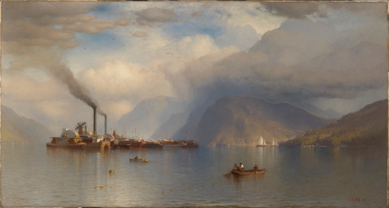 Rei das Tempestades no Hudson de Samuel Colman