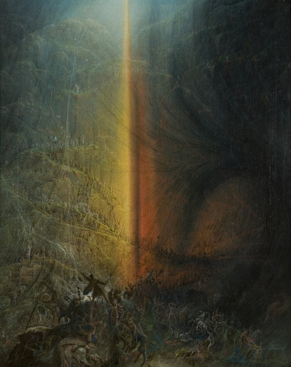 A Destruição do Anfitrião do Faraó, c.1830 (óleo sobre tela) de Samuel Colman