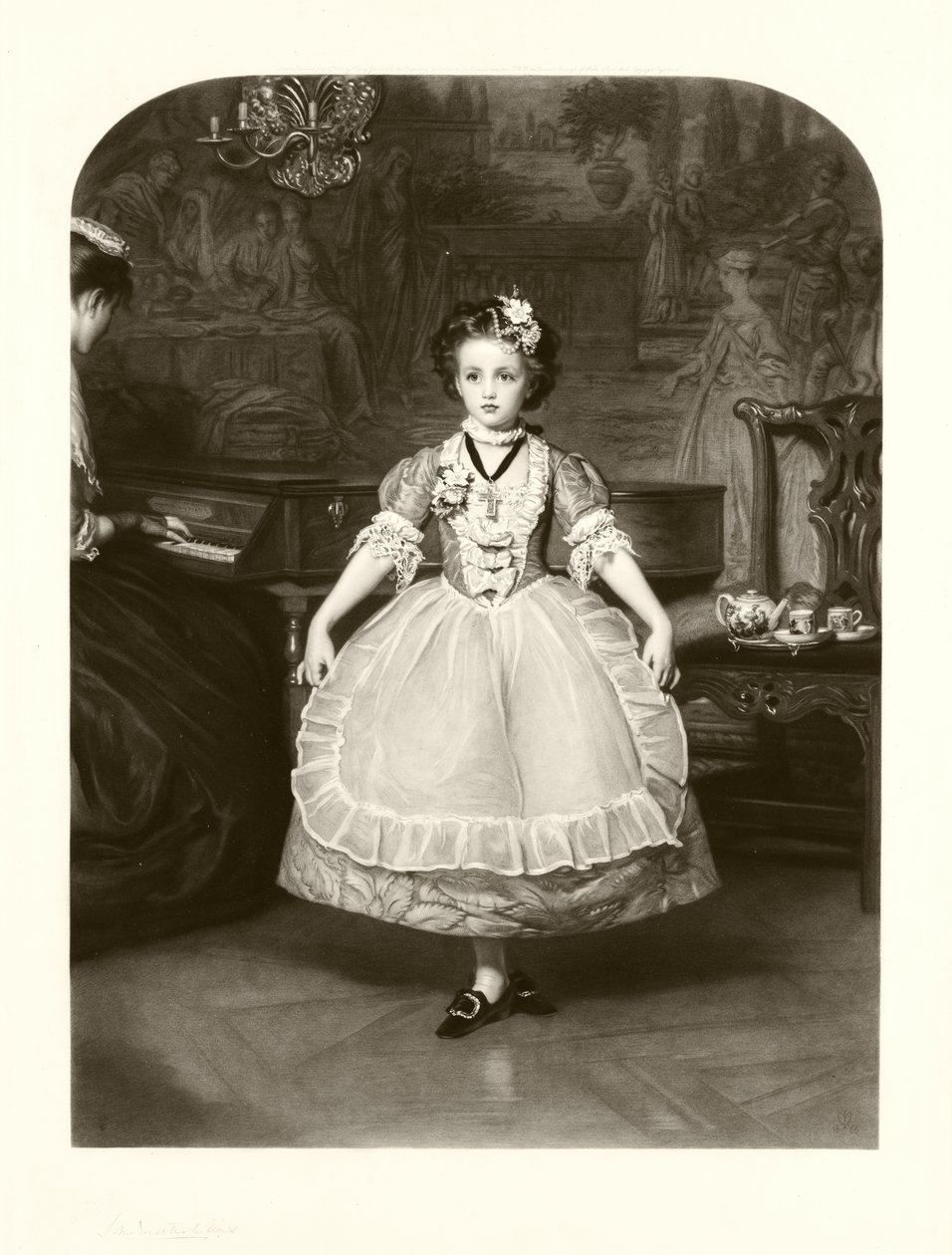 O Minueto (mezzotint) de Samuel Cousins