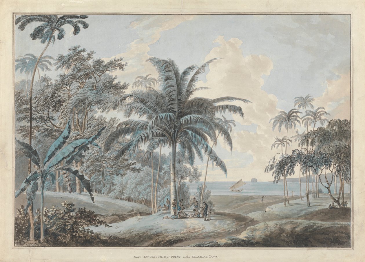 Perto de Eucheconing Point, Java de Samuel Daniell