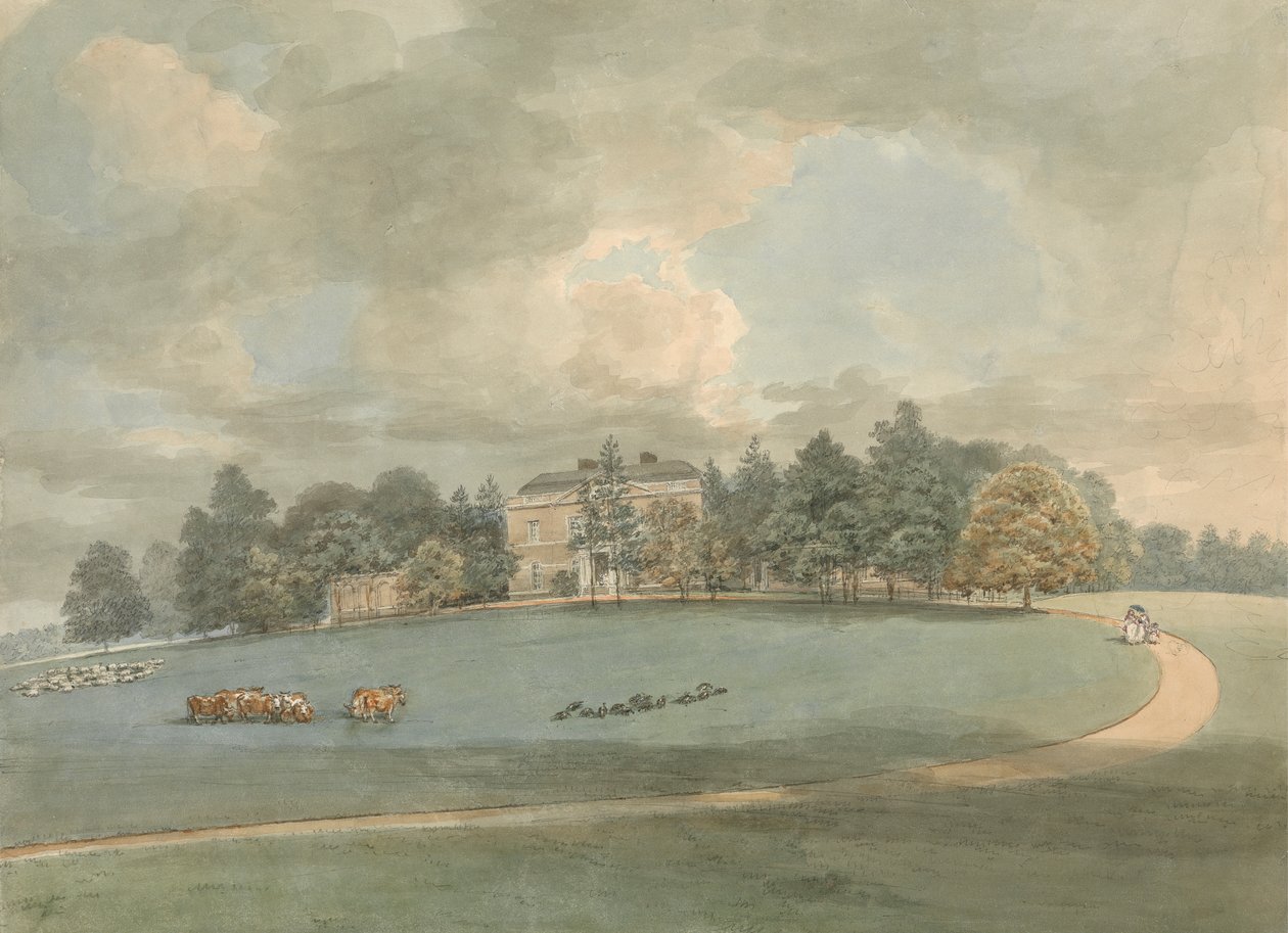 Uma casa de campo com números na unidade de Samuel Davis