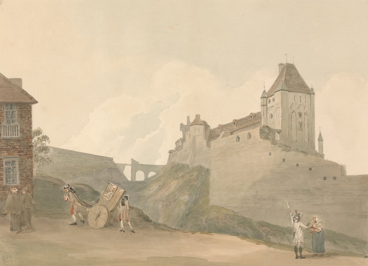 Castelo em Dieppe, Normandia de Samuel Davis