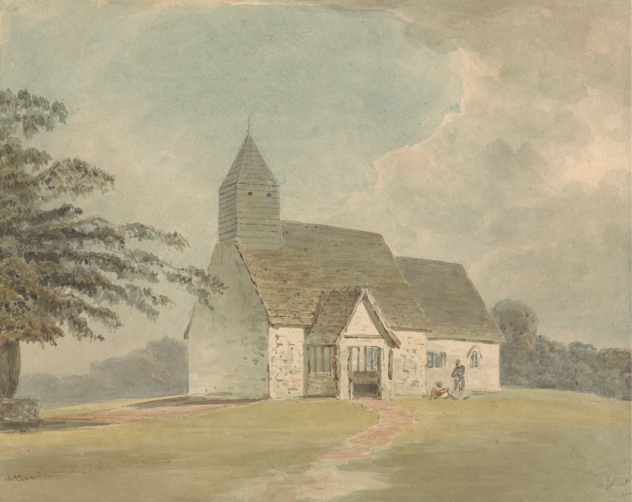 Igreja com campanário de madeira - uma das três versões de Samuel Davis