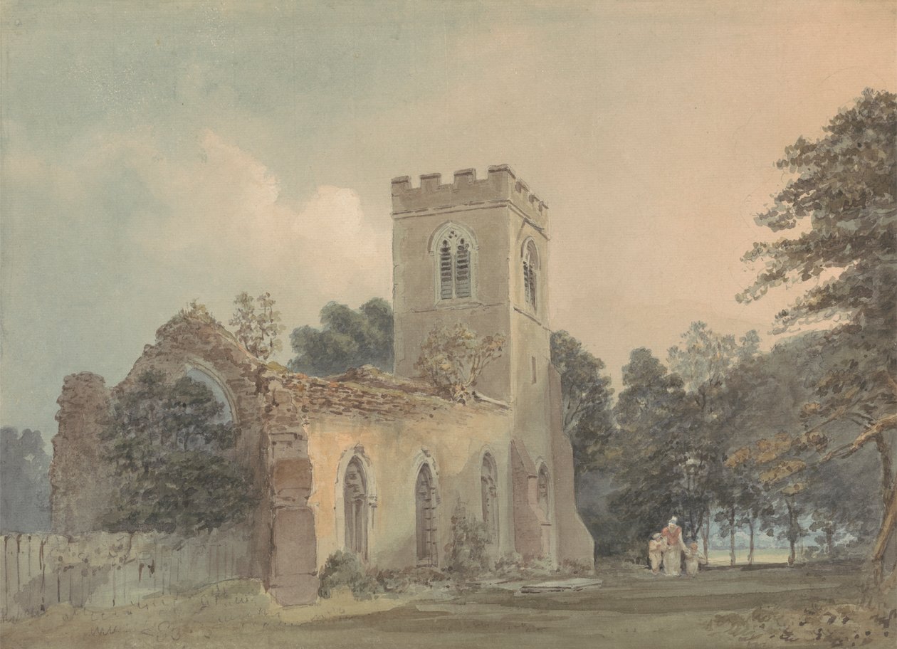 Antiga Igreja de São Lourenço, Ayot São Lourenço, Hertfordshire de Samuel Davis