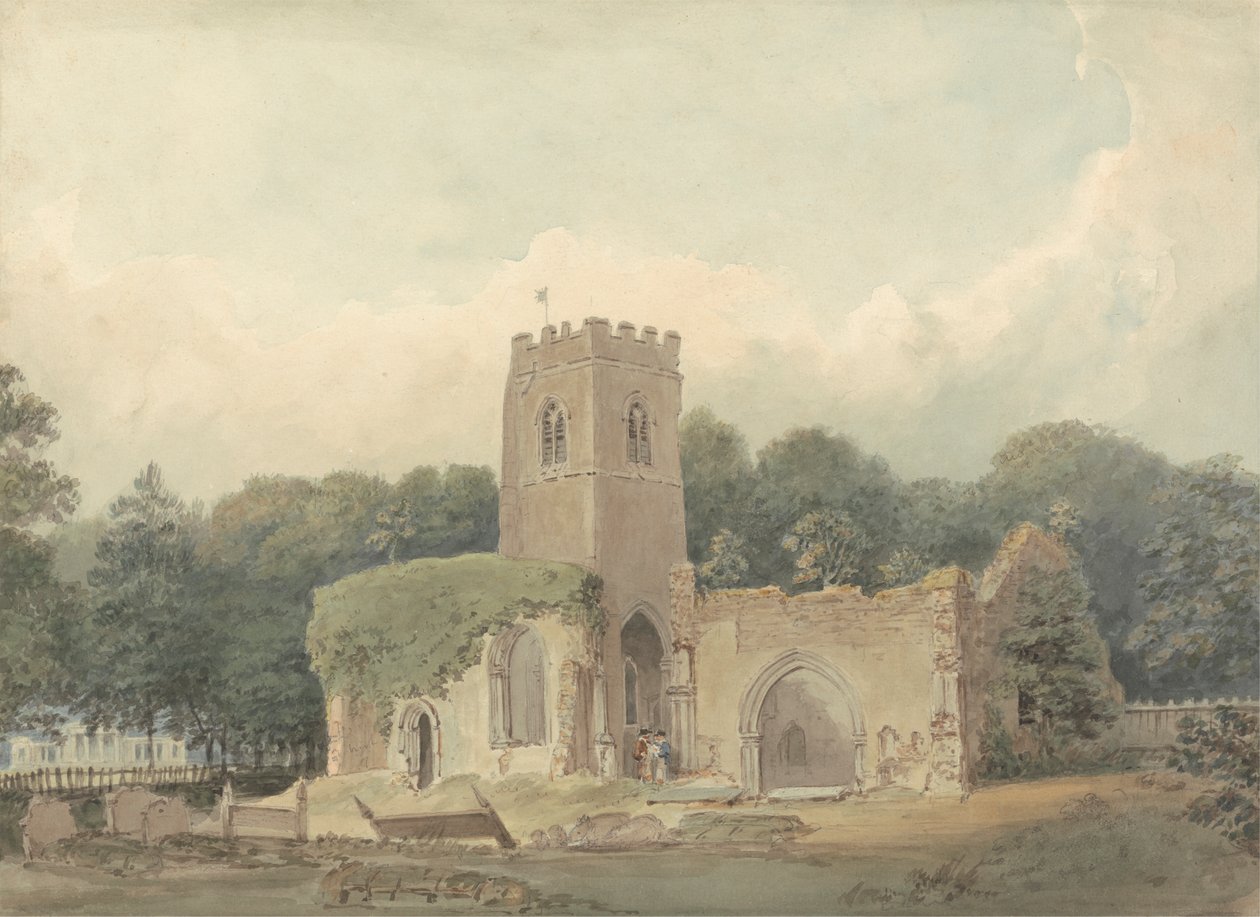 Antiga Igreja de São Lourenço, Ayot São Lourenço, Hertfordshire de Samuel Davis