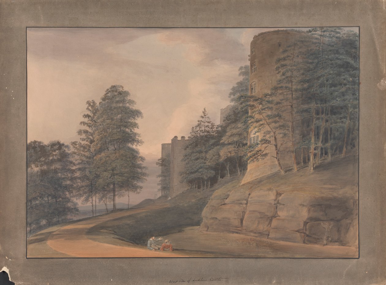 Lado Oeste do Castelo de Ludlow de Samuel Davis