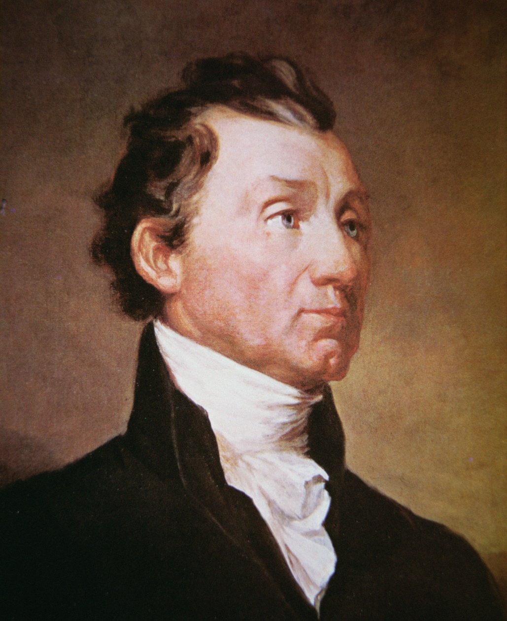 James Monroe (1758-1831) (cor litho) de Samuel Finley Breese Morse
