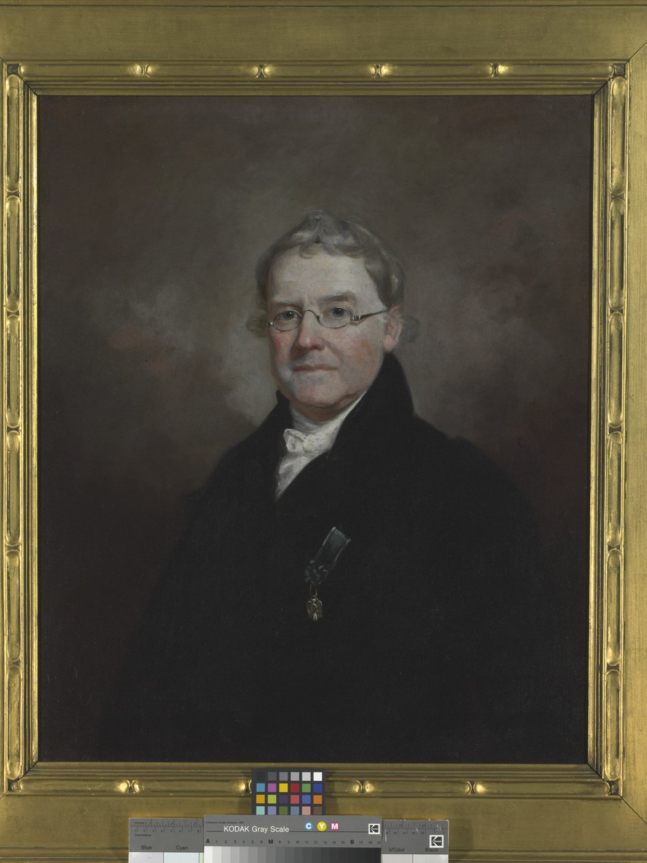 Retrato do Dr. James E. B. Finley, data desconhecida (óleo sobre tela) de Samuel Finley Breese Morse