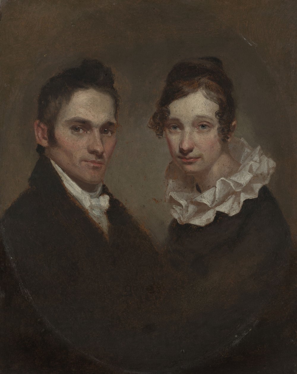 O reverendo Hiram Bingham e Sybil Moseley Bingham (1789–1869; 1792–1848) de Samuel Finley Breese Morse