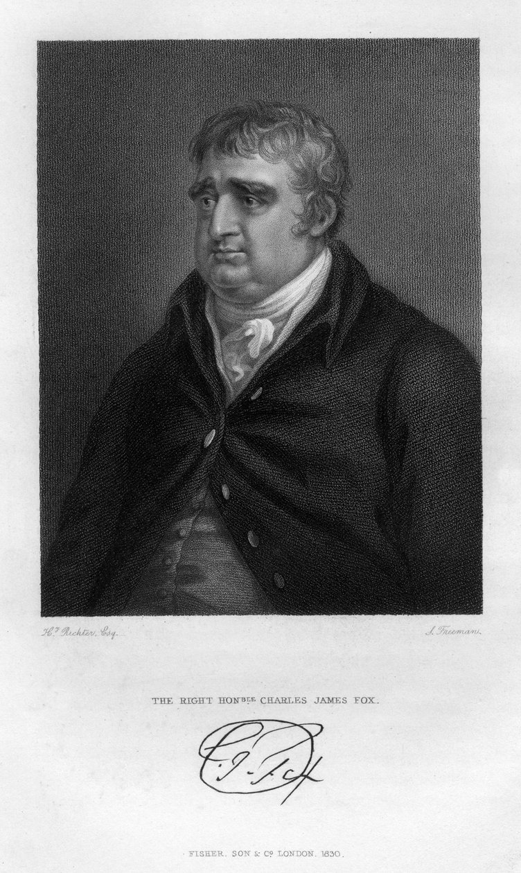 Charles James Fox 1749-1806, estadista Whig, 1830. de Samuel Freeman