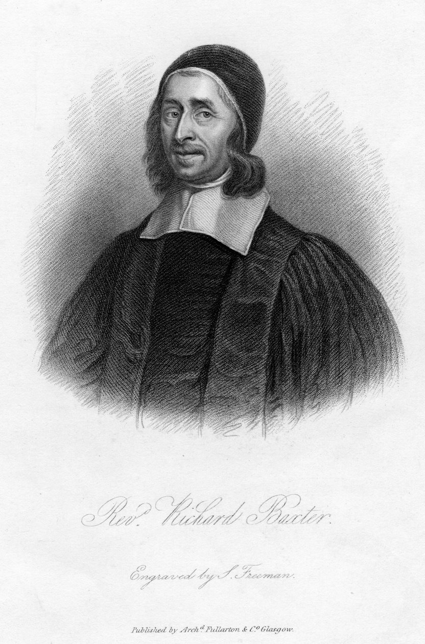 Richard Baxter 1615-1691, puritano inglês, líder e teólogo da igreja, século XIX. de Samuel Freeman