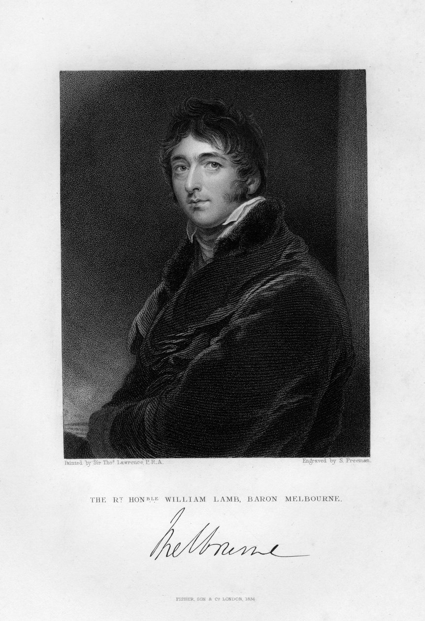 William Lamb 1779-1848, 2º Visconde Melbourne, 1836. de Samuel Freeman