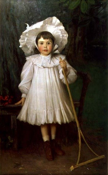 Menina de chapéu branco de Samuel G. Enderby