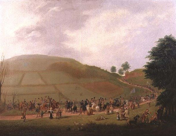 A Procissão Eleitoral de Sir William Miles (1797-1878) (óleo sobre tela) de Samuel Griffiths Tovey