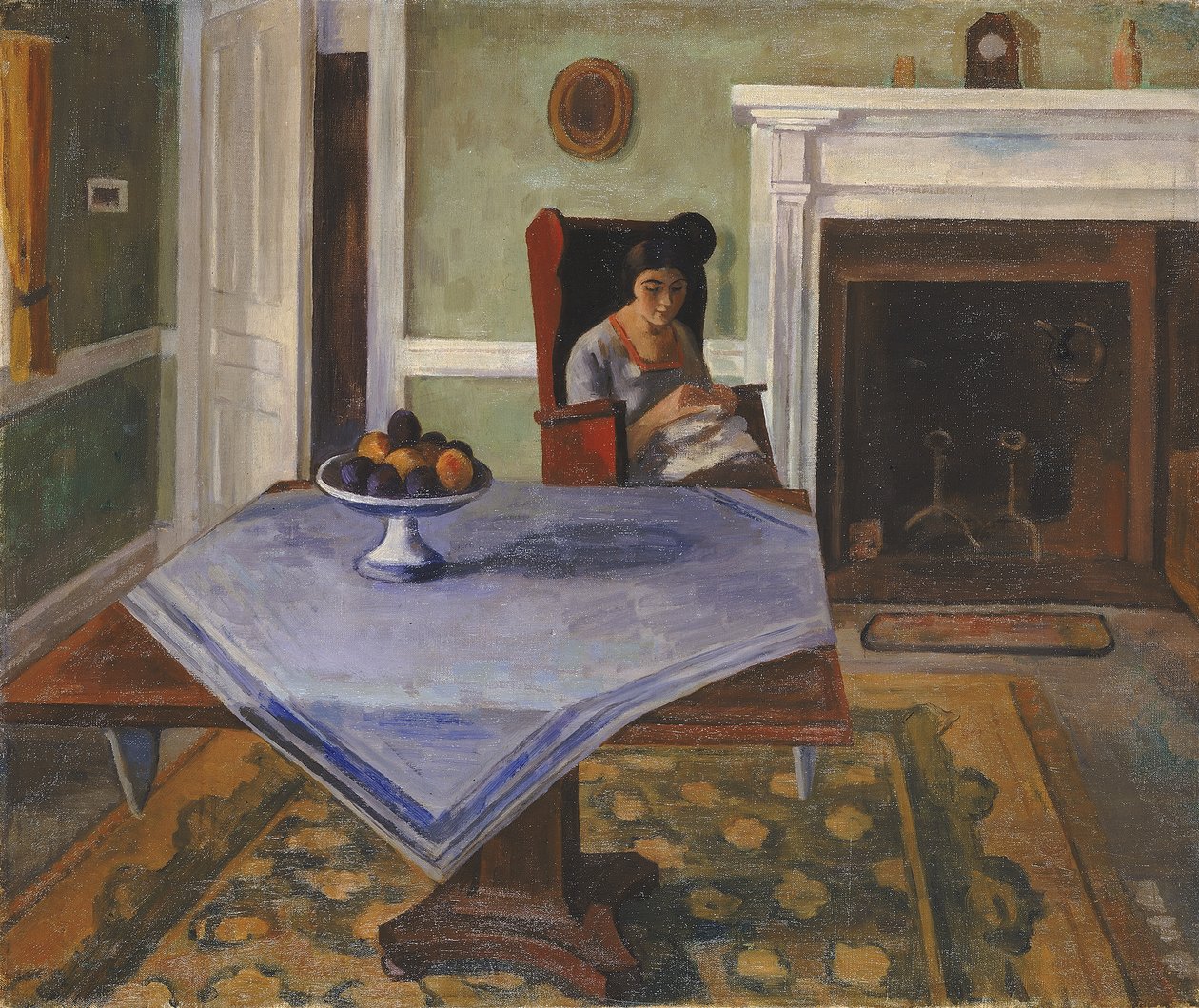 Interior da Fazenda, c. 1924. de Samuel Halpert