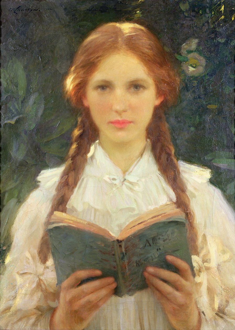 Menina com tranças de Samuel Henry William Llewelyn