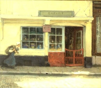 Cena de rua de Samuel Henry William Llewelyn