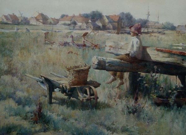 Summertime, Walberswick, Suffolk de Samuel Henry William Llewelyn