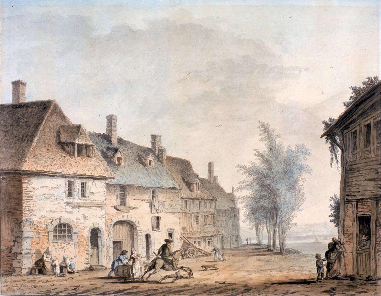 E Dieppe, 1770 de Samuel Hieronymous Grimm