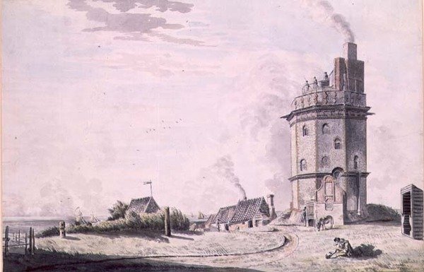 O Farol do Norte Foreland de Samuel Hieronymous Grimm