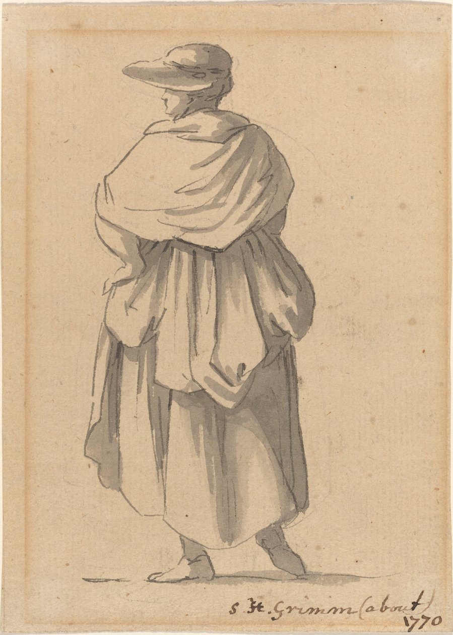 Uma Mulher Camponesa de Samuel Hieronymus Grimm