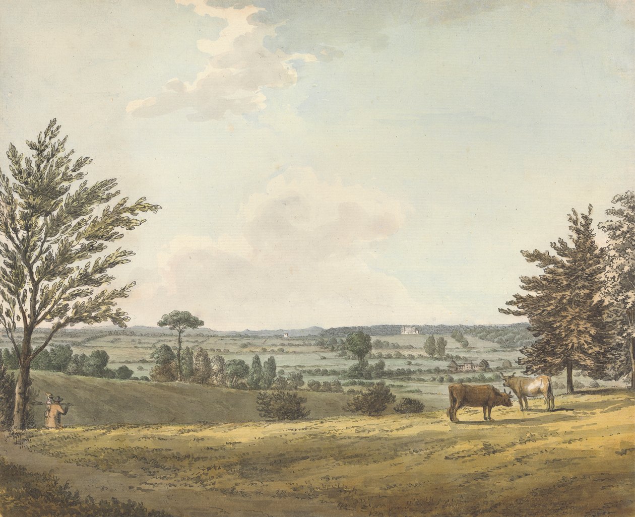 Englefield House, Berkshire de Samuel Hieronymus Grimm