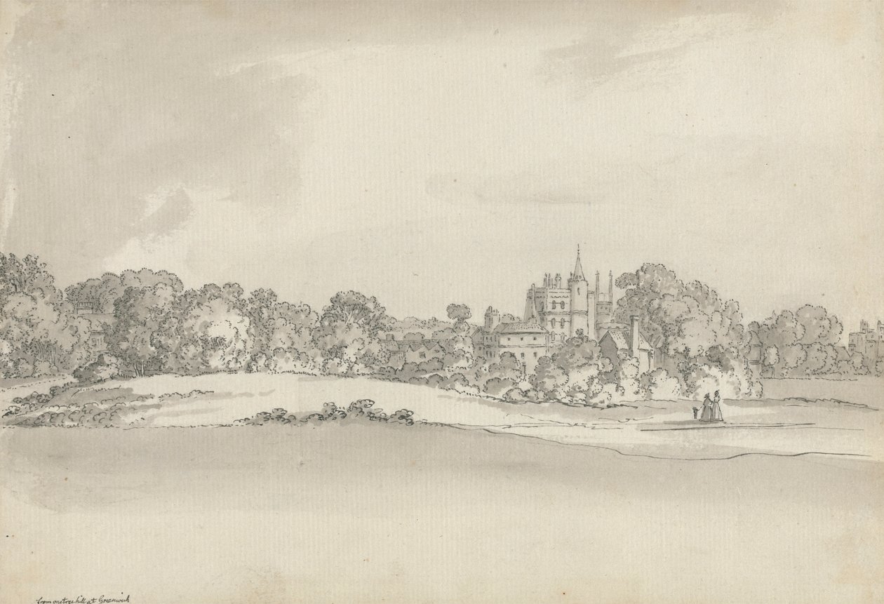 Castelo Vanbrugh, Greenwich de Samuel Hieronymus Grimm