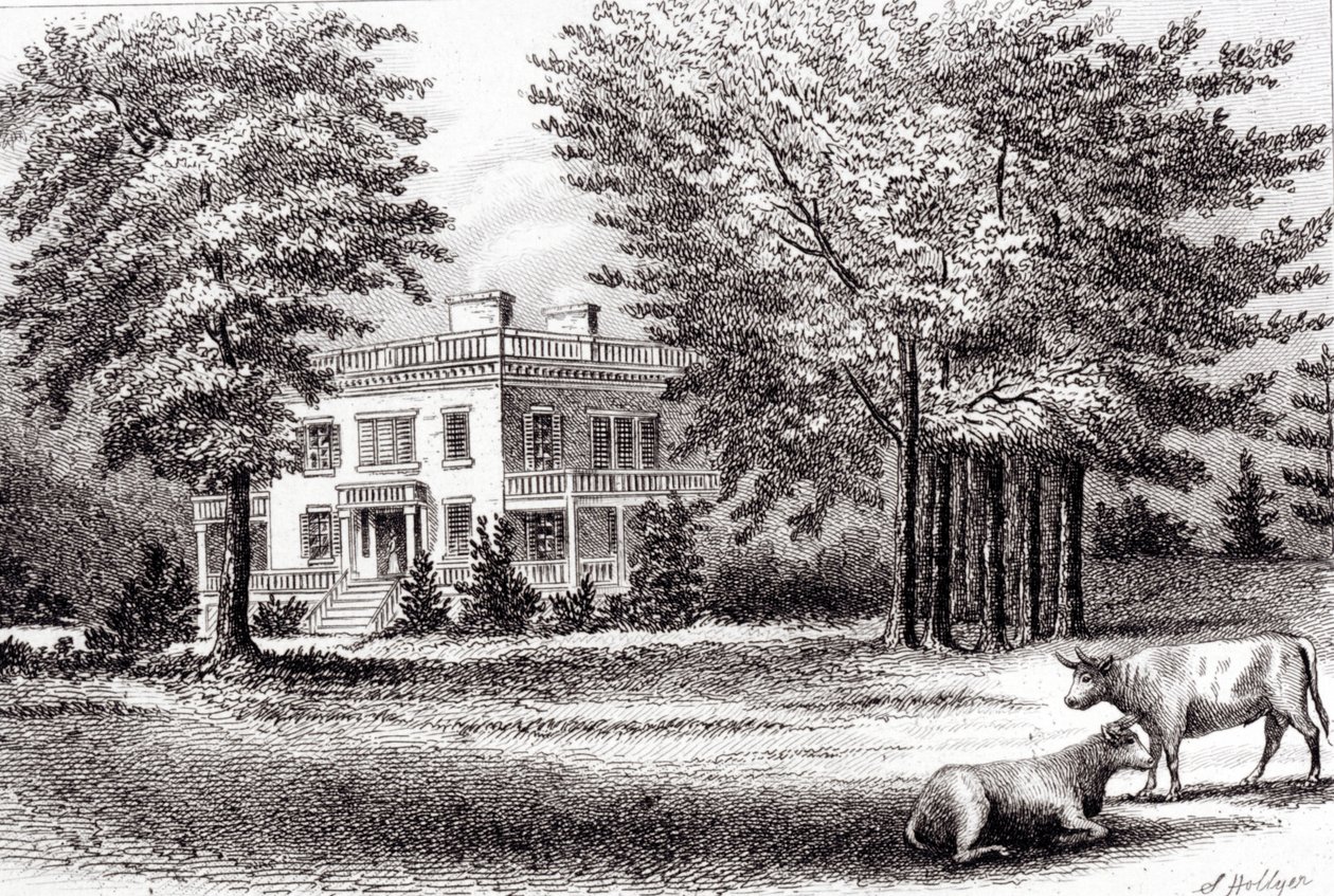 Hamilton Grange, da Old New York, Volume I, 1802 de Samuel Hollyer